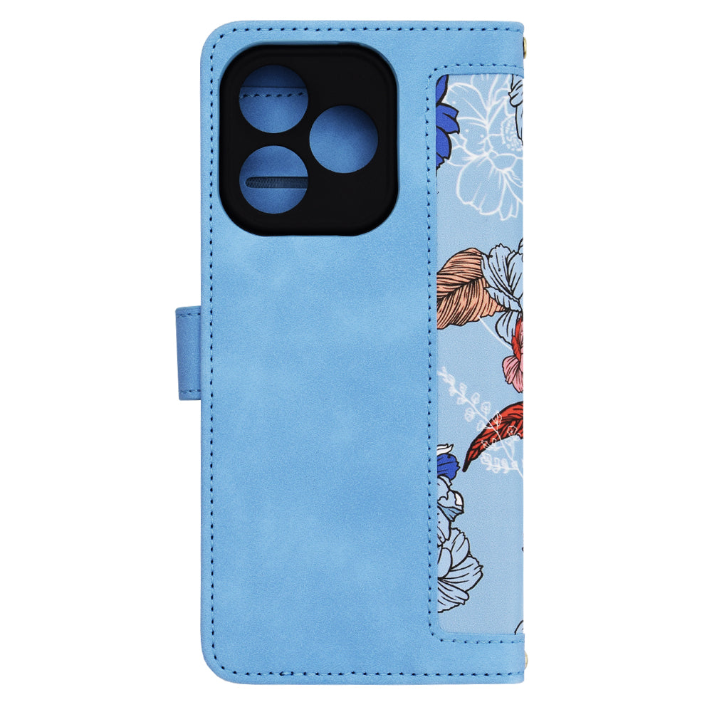 Hülle für Honor 400 Lite, Techsuit, FlipCraft, Blau