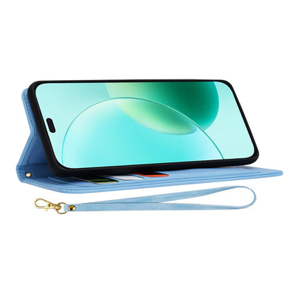 Hülle für Honor 400 Lite, Techsuit, FlipCraft, Blau