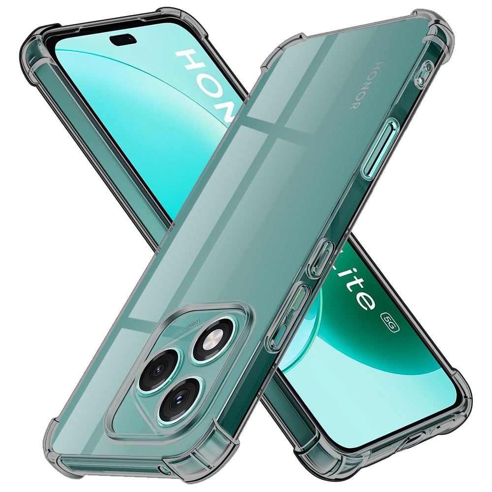 Hülle für Honor 400 Lite, Techsuit, stoßfeste klare, rauchfarben