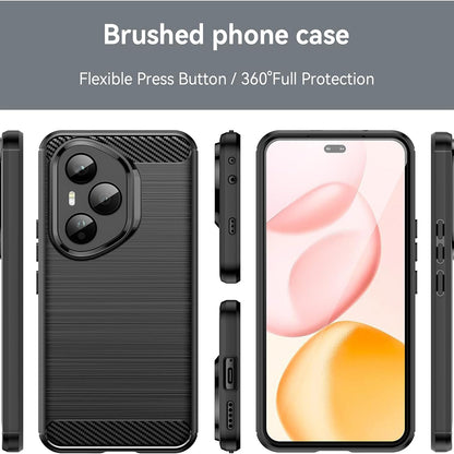 Hülle für Honor 400 Pro, Techsuit, Carbon, Schwarz
