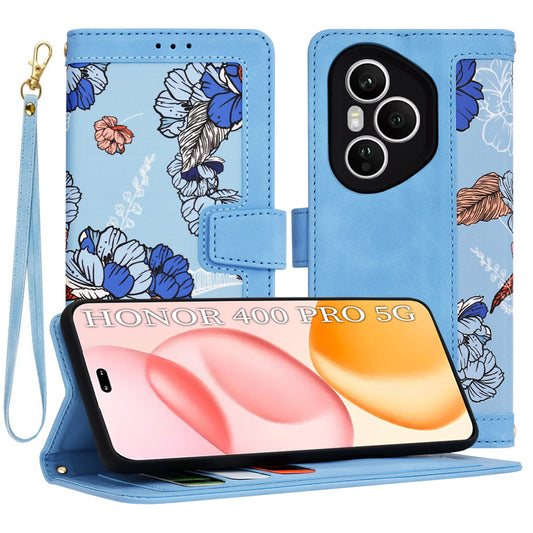 Hülle für Honor 400 Pro, Techsuit, FlipCraft, Blau
