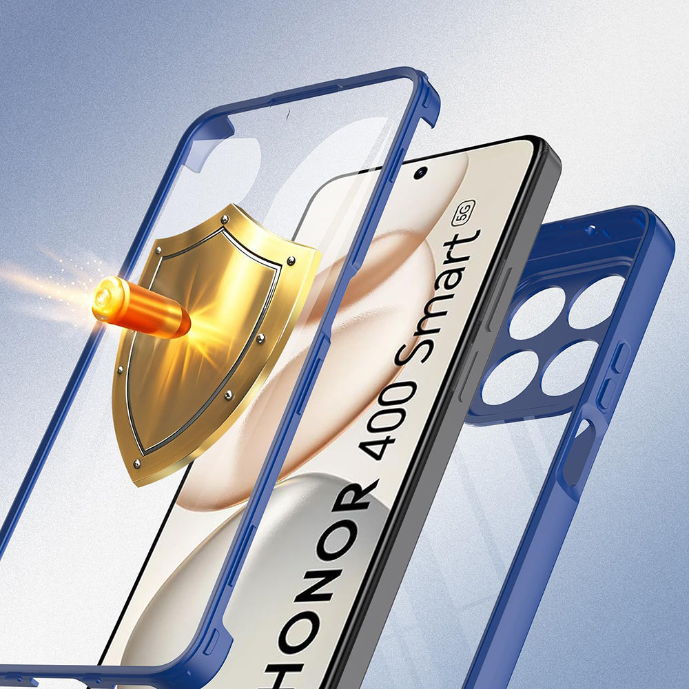 Hülle für Honor 400 Smart 4G / X7d 4G / 400 Smart 5G, Techsuit, ColorVerse 360, Blau
