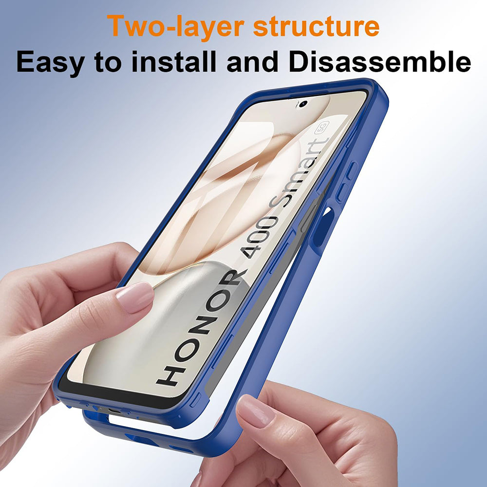 Hülle für Honor 400 Smart 4G / X7d 4G / 400 Smart 5G, Techsuit, ColorVerse 360, Blau