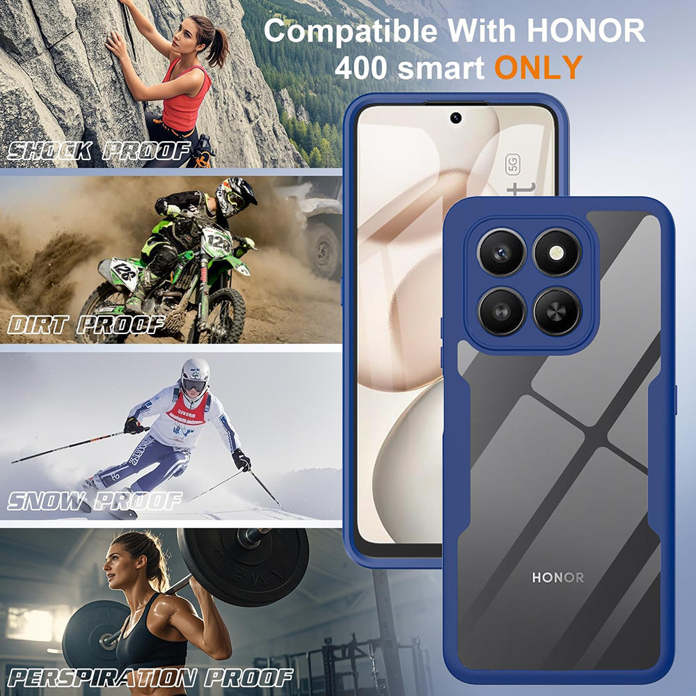 Hülle für Honor 400 Smart 4G / X7d 4G / 400 Smart 5G, Techsuit, ColorVerse 360, Blau