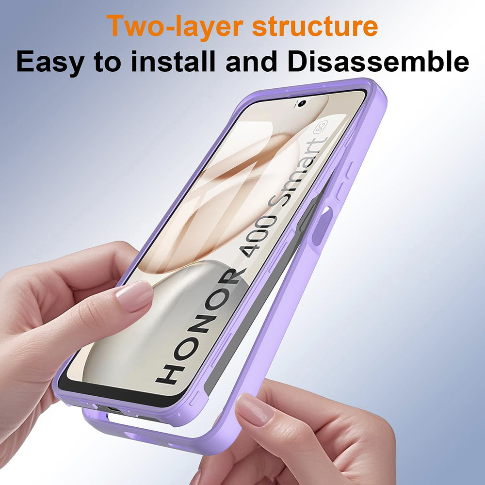 Hülle für Honor 400 Smart 4G / X7d 4G / 400 Smart 5G, Techsuit, ColorVerse 360, Lila