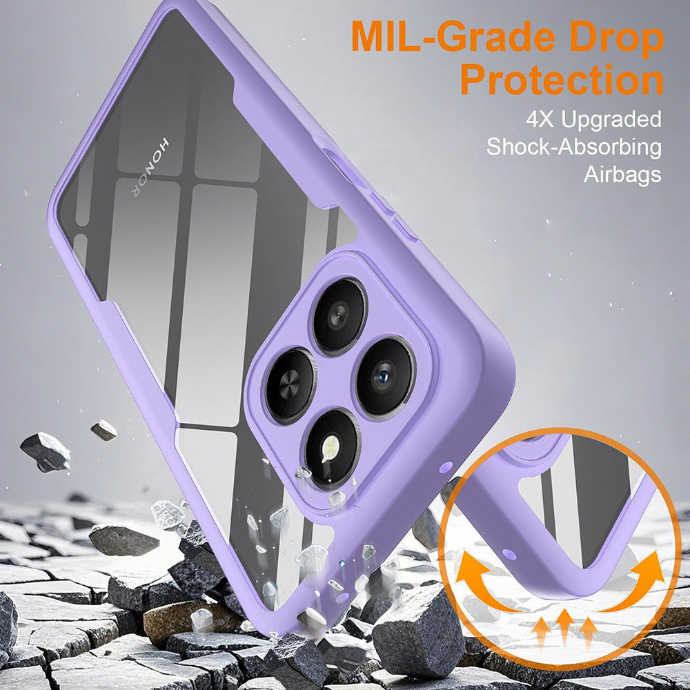 Hülle für Honor 400 Smart 4G / X7d 4G / 400 Smart 5G, Techsuit, ColorVerse 360, Lila