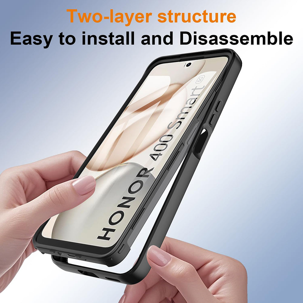 Case for Honor 400 Smart 4G / X7d 4G / 400 Smart 5G, Techsuit, ColorVerse 360, Black