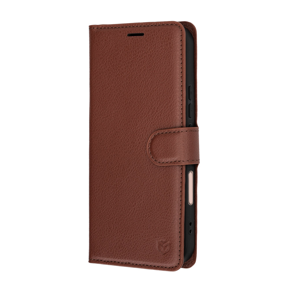Hülle für Honor 600 Lite, Techsuit, Leather Folio, Braun