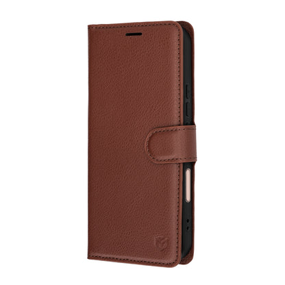 Hülle für Honor 600 Lite, Techsuit, Leather Folio, Braun