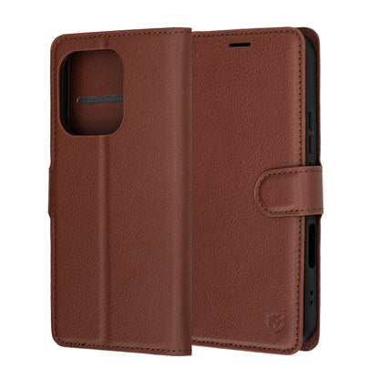 Hülle für Honor 600 Lite, Techsuit, Leather Folio, Braun