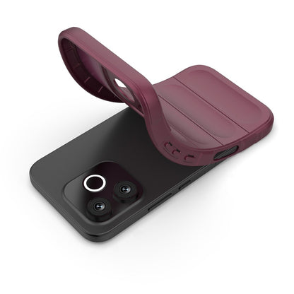 Hülle für Honor 600 Lite, Techsuit, Magic Shield, Weinrot