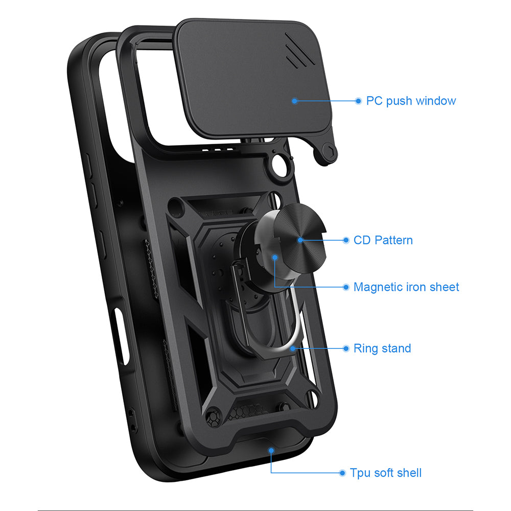 Hülle für Honor 600 Pro / 600, Techsuit, CamShield, Blau