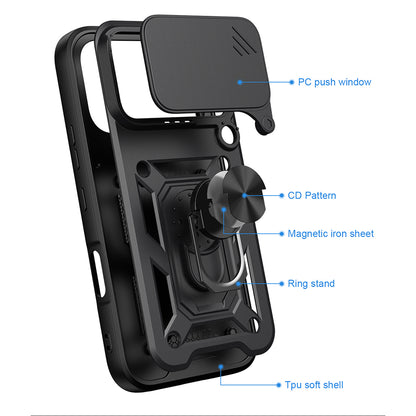 Hülle für Honor 600 Pro / 600, Techsuit, CamShield, Blau