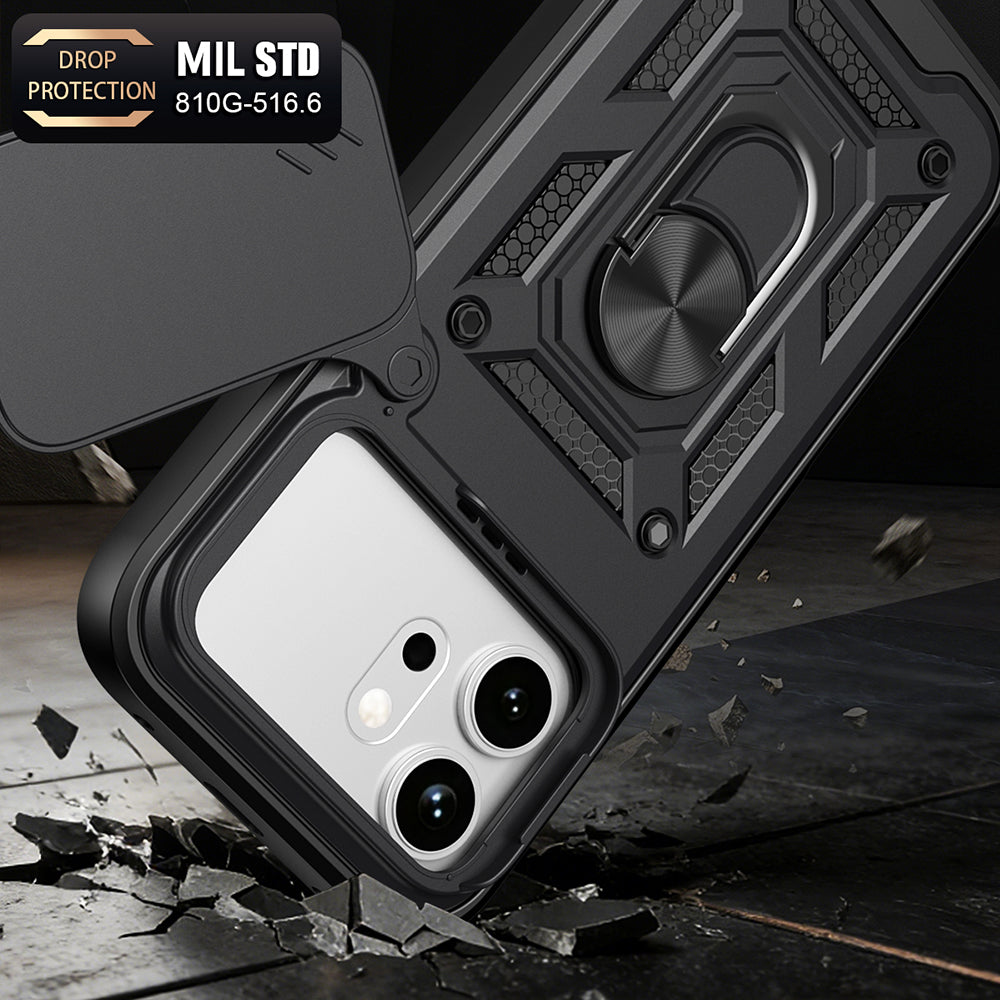Hülle für Honor 600 Pro / 600, Techsuit, CamShield, Schwarz