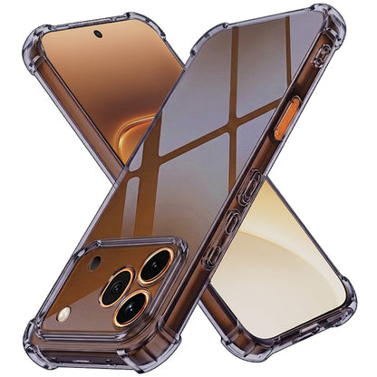 Hülle für Honor 600 Pro, Techsuit, stoßfest klar, rauchfarben