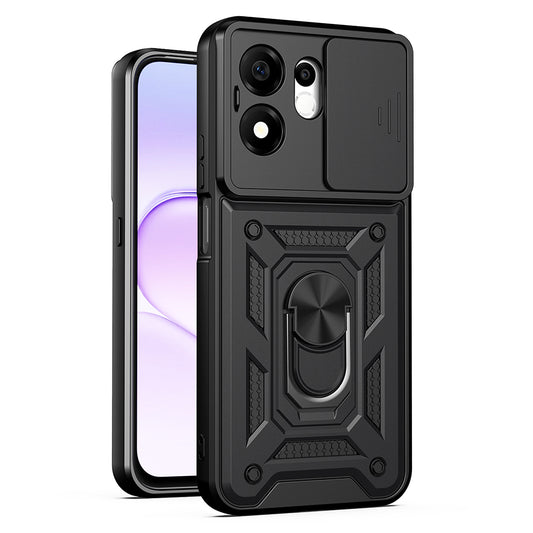 Hülle für Honor 600 Smart, Techsuit, CamShield, Schwarz