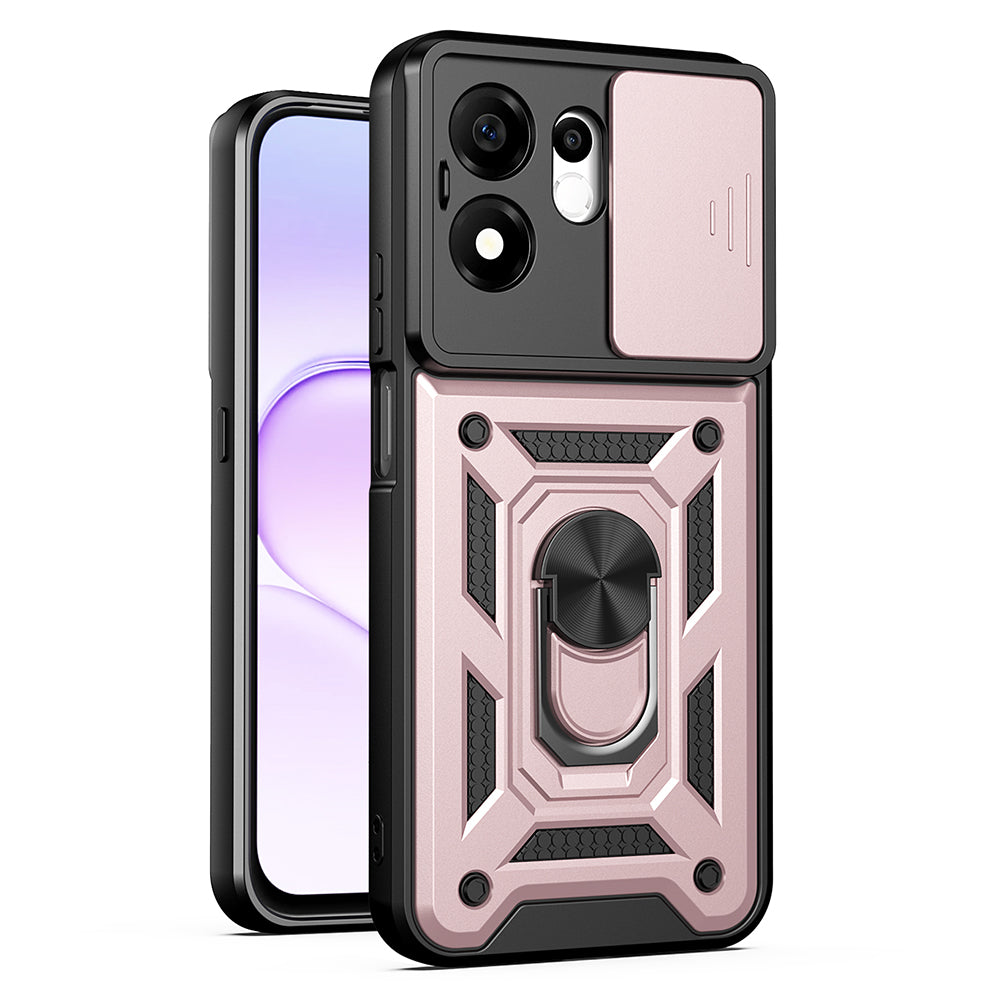 Hülle für Honor 600 Smart, Techsuit, CamShield, Roségold