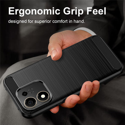 Case for Honor 600 Smart, Techsuit, Carbon, Black
