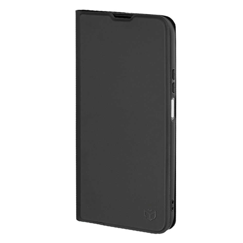 Case for Honor 600 Smart, Techsuit, Magskin Book Long Blitz Cutout, Black