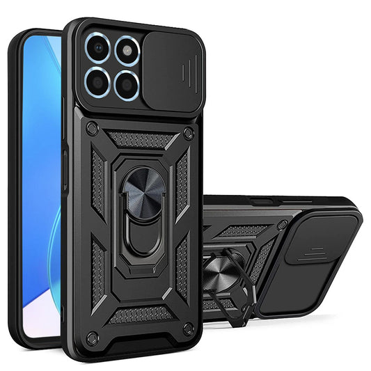 Hülle für Honor 70 Lite / X6 / X8 5G, Techsuit, CamShield, Schwarz