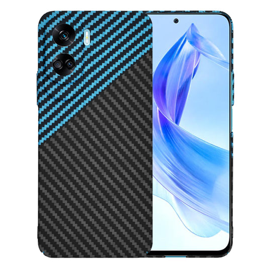 Hülle für Honor 90 Lite, Techsuit, Carbonite FiberShell, Schwarz Blau