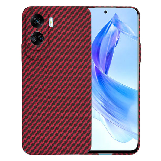 Hülle für Honor 90 Lite, Techsuit, Carbonite FiberShell, Rot