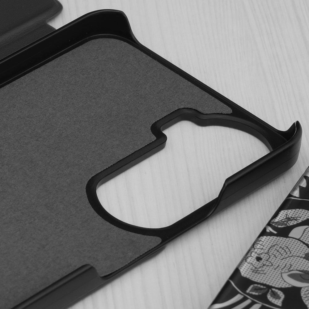 Hülle für Honor 90 Lite, Techsuit, eFold, Schwarz