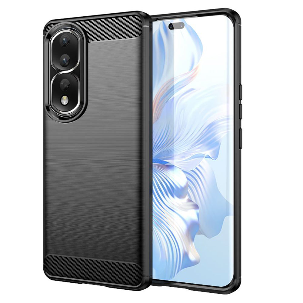 Hülle für Honor 90 Pro / 80 Pro, Techsuit, Carbon, Schwarz