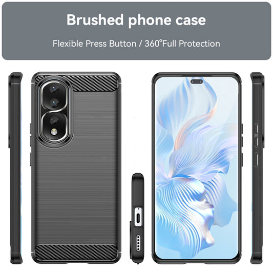 Hülle für Honor 90 Pro / 80 Pro, Techsuit, Carbon, Schwarz