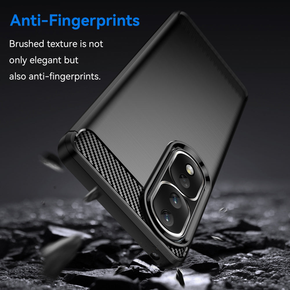 Hülle für Honor 90 Pro / 80 Pro, Techsuit, Carbon, Schwarz