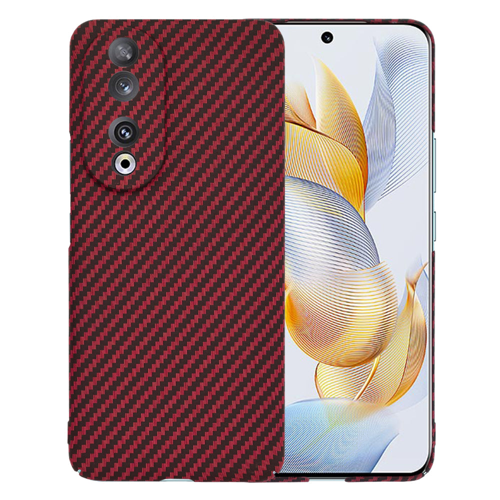 Hülle für Honor 90, Techsuit, Carbonite FiberShell, Rot