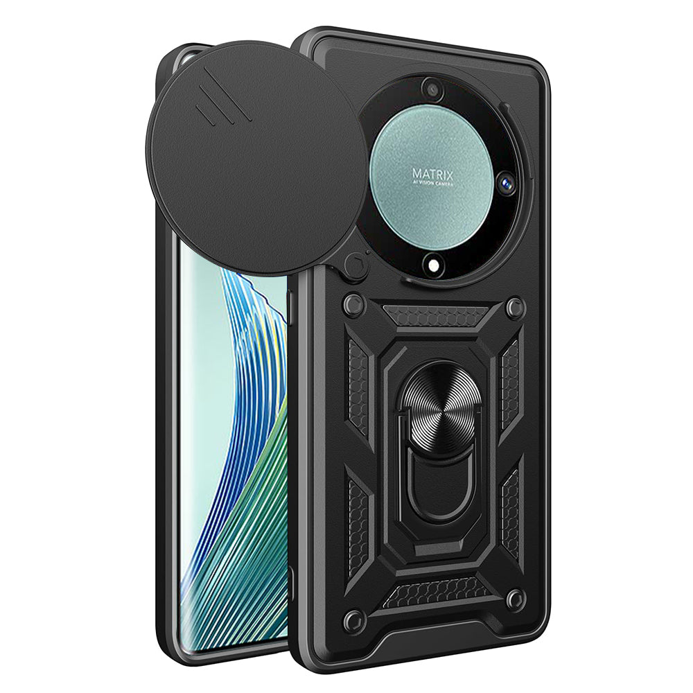 Hülle für Honor Magic5 Lite, Techsuit, CamShield, Schwarz