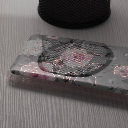 Case for Honor Magic6 Lite, Techsuit, Marble, Gray