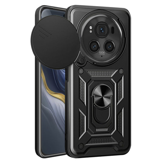 Hülle für Honor Magic6 Pro, Techsuit, CamShield, Schwarz