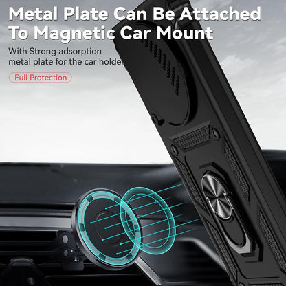 Case for Honor Magic8 Lite, Techsuit, CamShield, Black