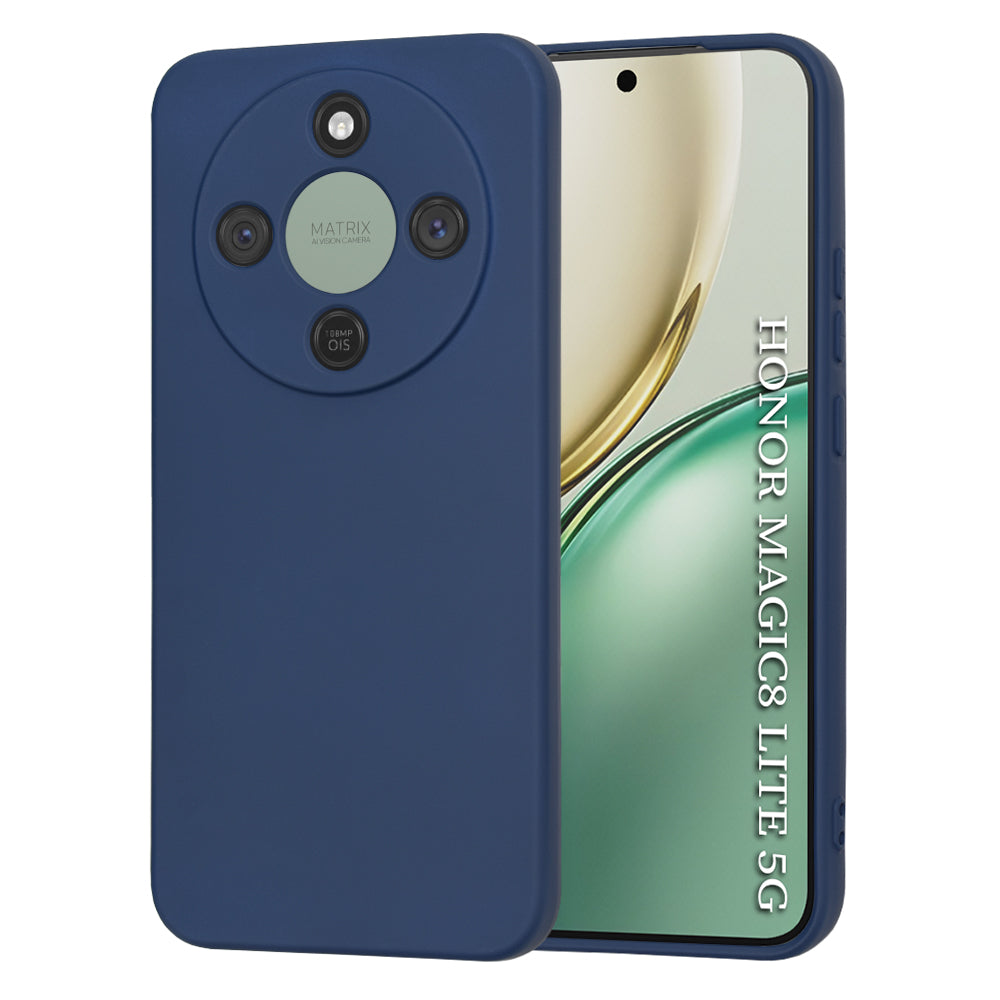 Hülle für Honor Magic8 Lite, Techsuit, SoftFlex, Marineblau