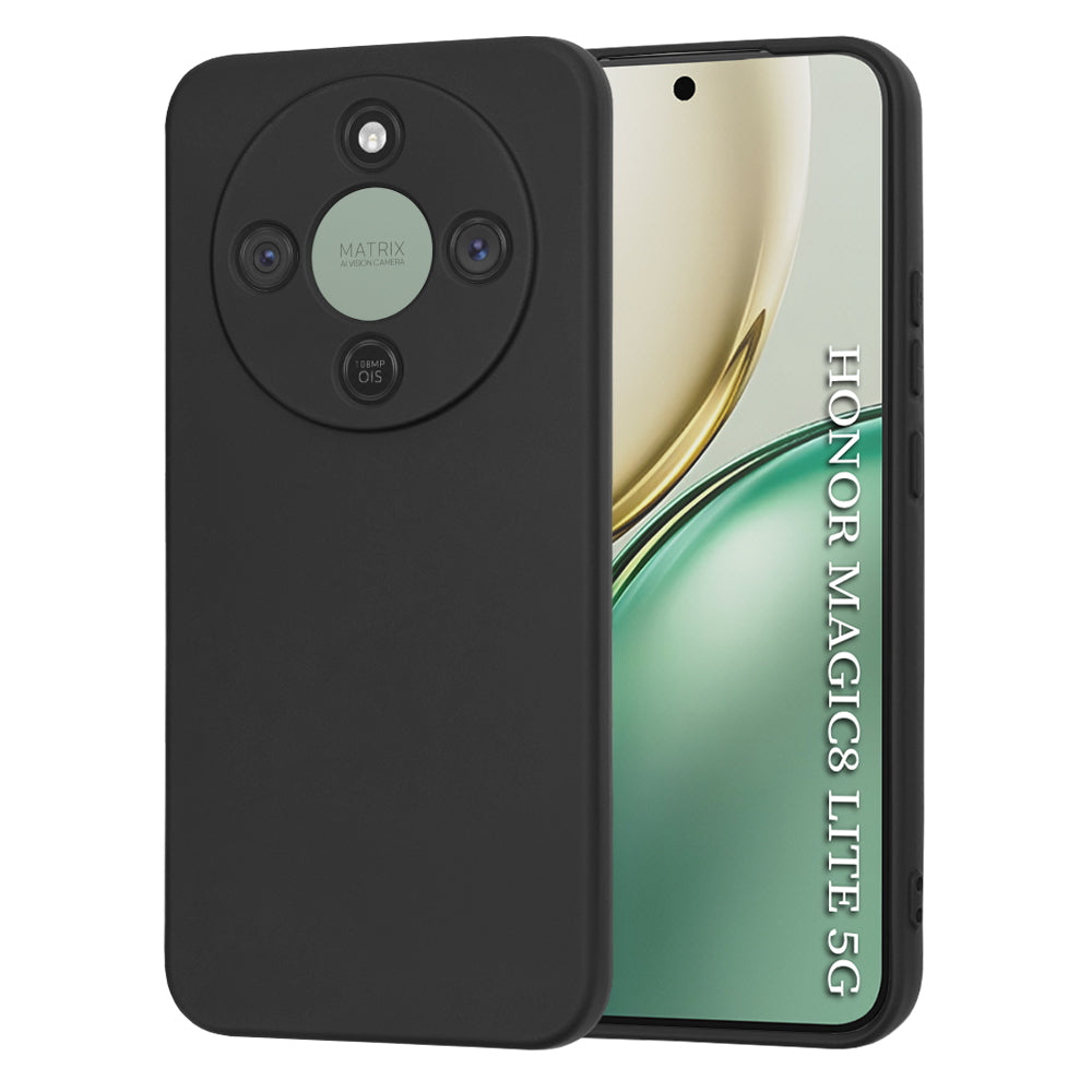 Hülle für Honor Magic8 Lite, Techsuit, SoftFlex, Schwarz