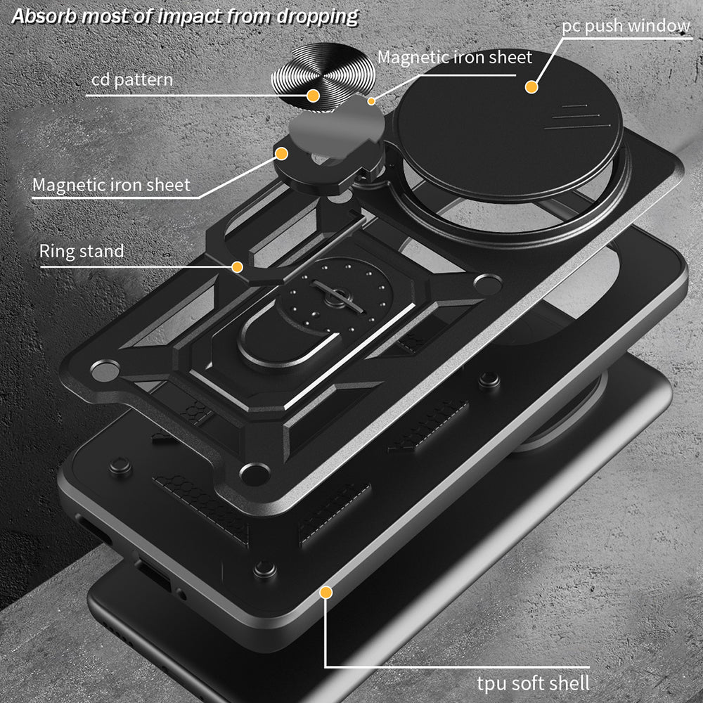 Hülle für Honor Magic8 Pro, Techsuit, CamShield, Gold