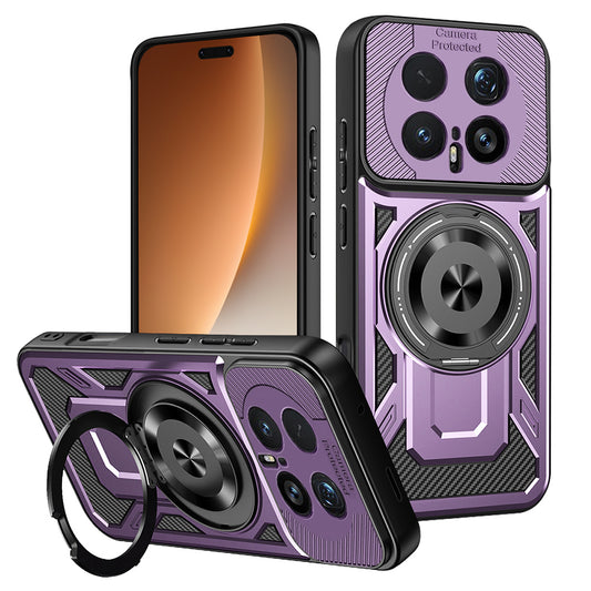 Hülle für Honor Magic8 Pro, Techsuit, RuggedCam, Lila