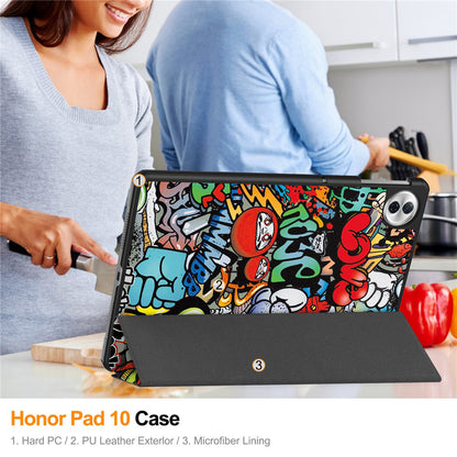 Hülle für Honor Pad 10, Techsuit, FoldPro Urban Vibe, Mehrfarbig