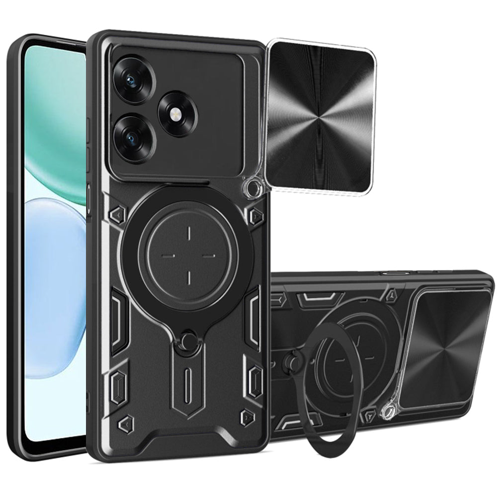 Hülle für Honor X5c Plus, Techsuit, CamGuard Pro, Schwarz