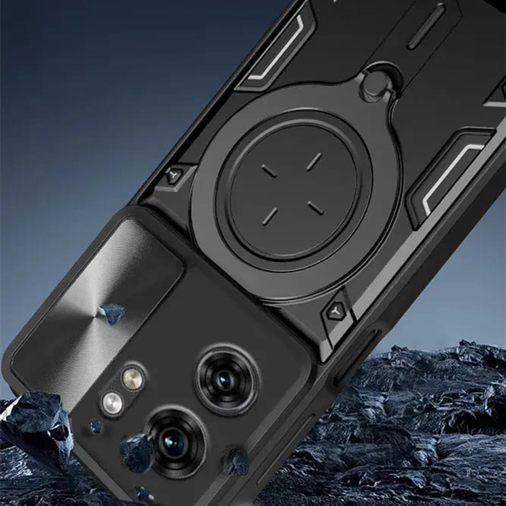 Hülle für Honor X5c Plus, Techsuit, CamGuard Pro, Schwarz