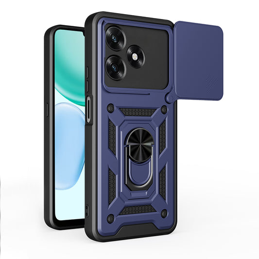 Hülle für Honor X5c Plus, Techsuit, CamShield, Blau
