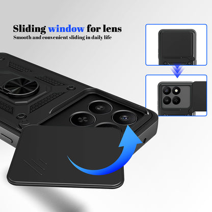 Hülle für Honor X5c Plus, Techsuit, CamShield, Gold