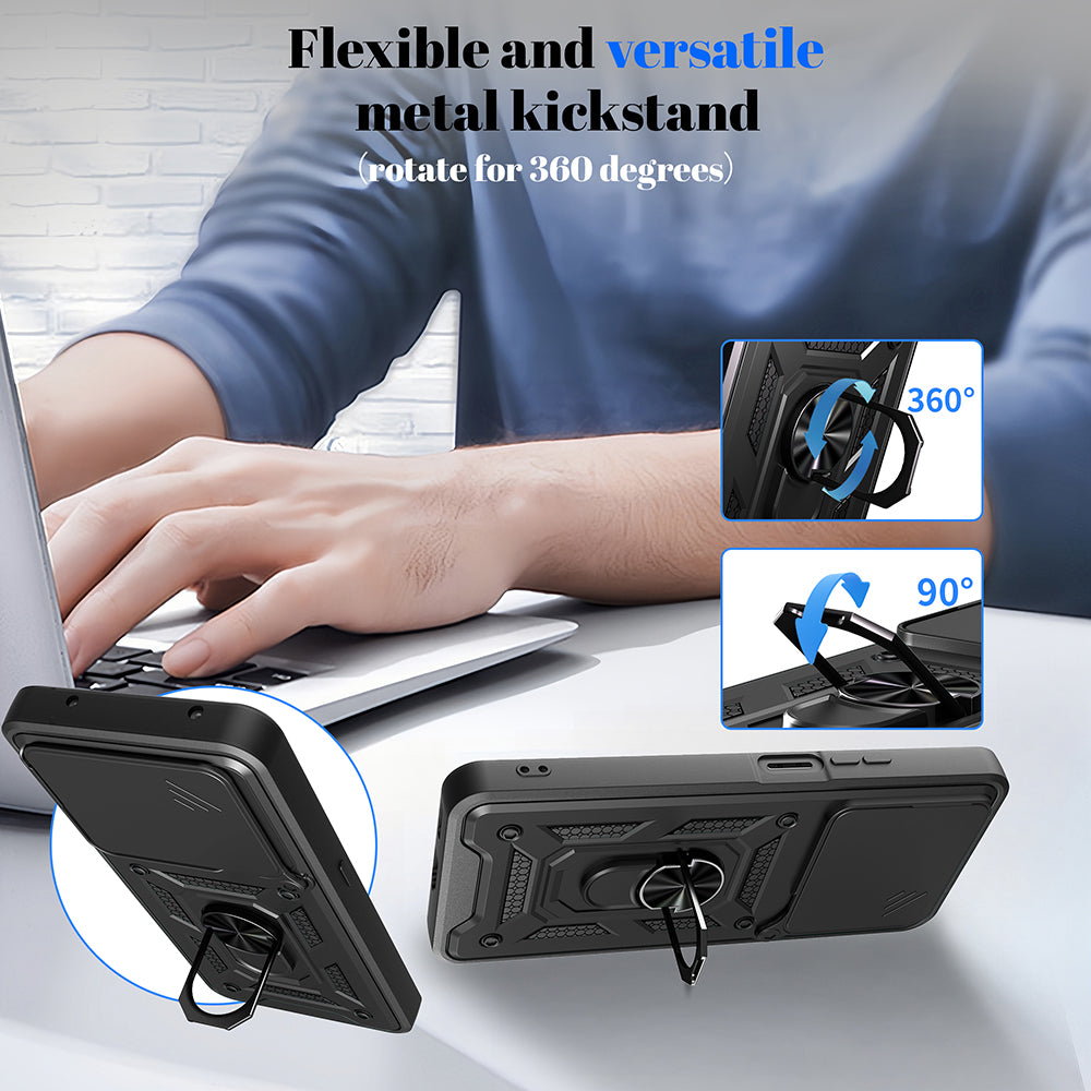 Hülle für Honor X5c Plus, Techsuit, CamShield, Gold