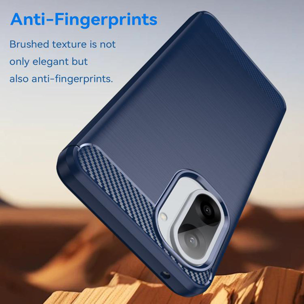 Hülle für Honor X5c Plus, Techsuit, Carbon, Blau