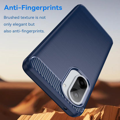 Hülle für Honor X5c Plus, Techsuit, Carbon, Blau
