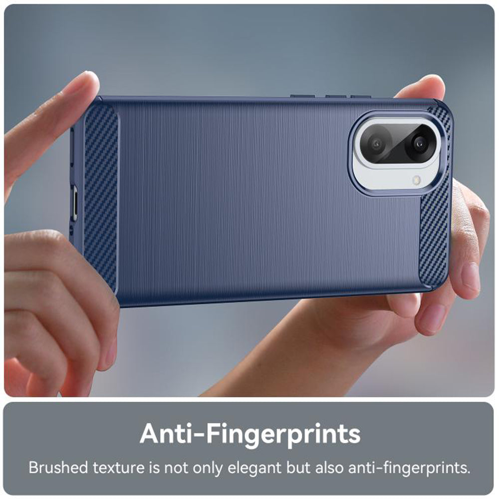 Hülle für Honor X5c Plus, Techsuit, Carbon, Blau
