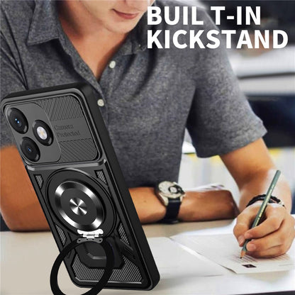 Hülle für Honor X5c Plus, Techsuit, RuggedCam, Schwarz