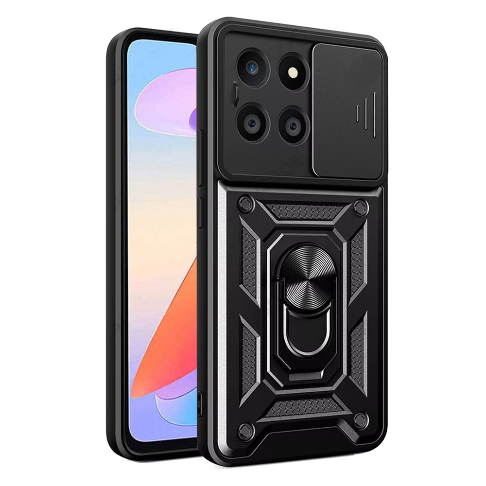 Hülle für Honor X6a, Techsuit, CamShield, Schwarz